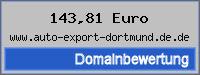 Domainbewertung - Domain www.auto-export-dortmund.de.de bei 24service.biz