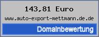 Domainbewertung - Domain www.auto-export-mettmann.de.de bei 24service.biz