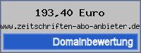Domainbewertung - Domain www.zeitschriften-abo-anbieter.de bei 24service.biz