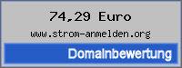 Domainbewertung - Domain www.strom-anmelden.org bei 24service.biz