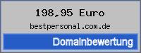 Domainbewertung - Domain bestpersonal.com.de bei 24service.biz
