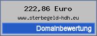 Domainbewertung - Domain www.sterbegeld-hdh.eu bei 24service.biz