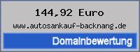 Domainbewertung - Domain www.autosankauf-backnang.de bei 24service.biz