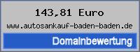 Domainbewertung - Domain www.autosankauf-baden-baden.de bei 24service.biz