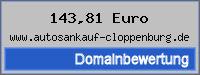 Domainbewertung - Domain www.autosankauf-cloppenburg.de bei 24service.biz