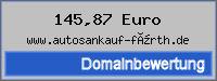 Domainbewertung - Domain www.autosankauf-fürth.de bei 24service.biz