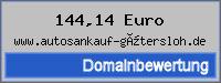Domainbewertung - Domain www.autosankauf-gütersloh.de bei 24service.biz