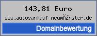 Domainbewertung - Domain www.autosankauf-neumünster.de bei 24service.biz