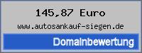 Domainbewertung - Domain www.autosankauf-siegen.de bei 24service.biz