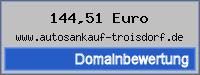 Domainbewertung - Domain www.autosankauf-troisdorf.de bei 24service.biz