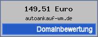 Domainbewertung - Domain autoankauf-wm.de bei 24service.biz