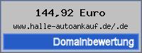 Domainbewertung - Domain www.halle-autoankauf.de/.de bei 24service.biz