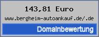Domainbewertung - Domain www.bergheim-autoankauf.de/.de bei 24service.biz