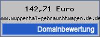 Domainbewertung - Domain www.wuppertal-gebrauchtwagen.de.de bei 24service.biz